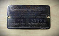 Antique Briggs Model FH Serial Tag 29825