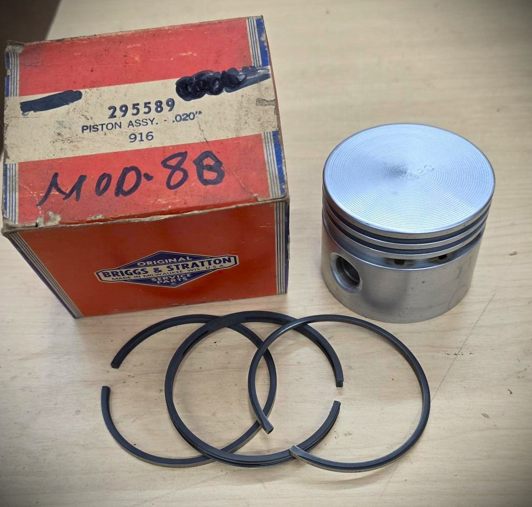 295589 NOS Piston & Rings .020 Oversize