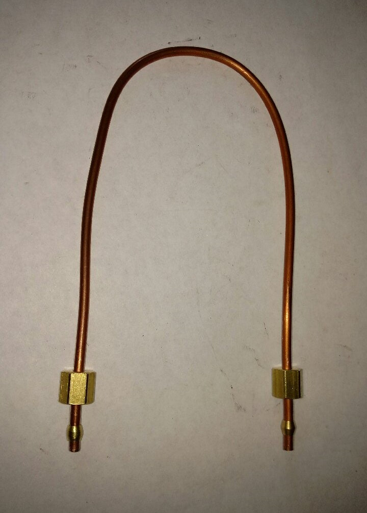 64499 Copper Gas Gasoline Fuel Pipe with Nuts and Ferrules 12 inches