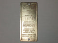 Antique Briggs Model H Serial Tag 18749