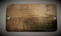 Antique Briggs Model FH Serial Tag 59882