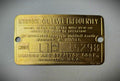 Antique Briggs Model L1 Serial Tag 15298