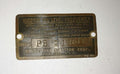 Antique Briggs Model PB Serial Tag 14617